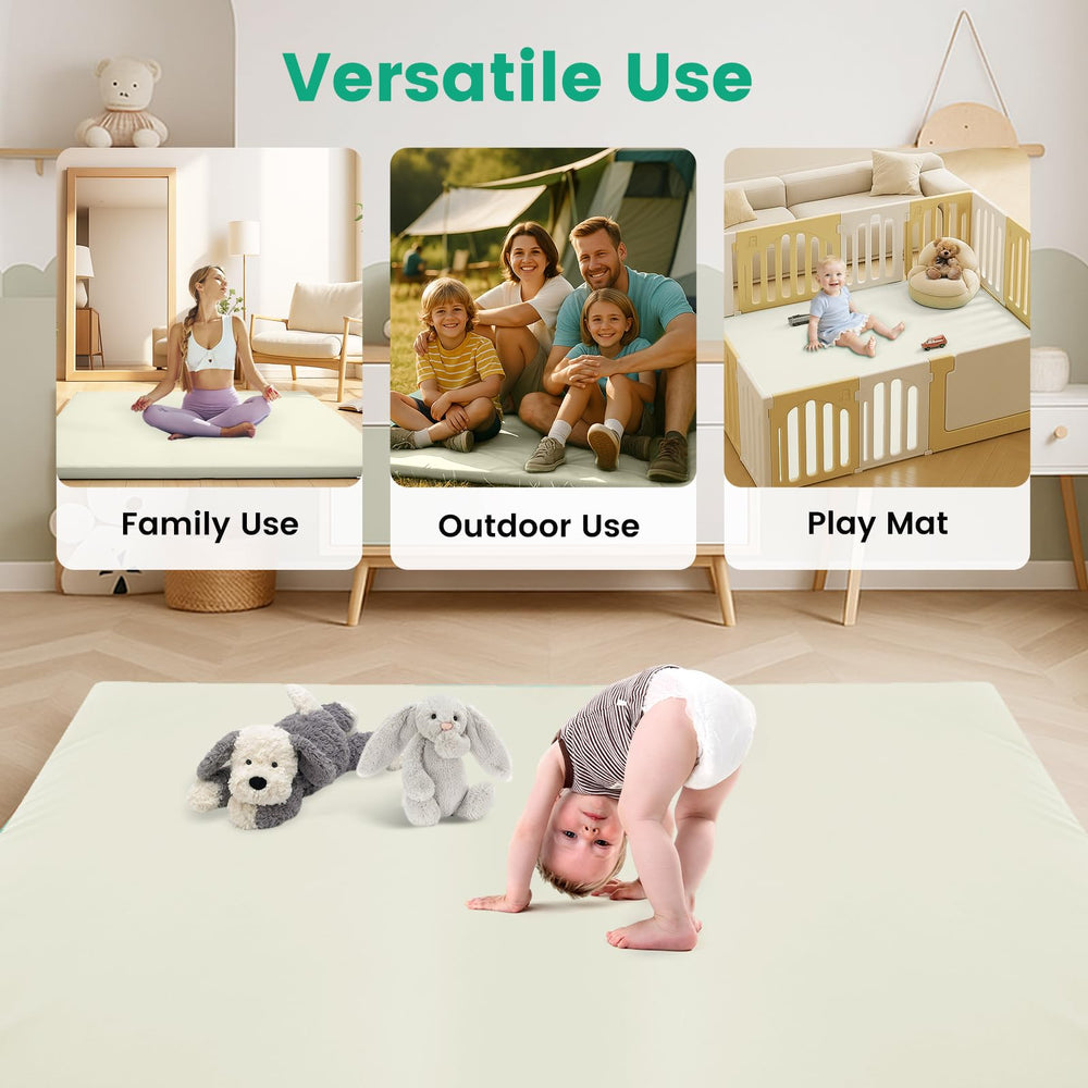 Inaya Baby Play Mat playpen-use area doubles as a diaper-change surface