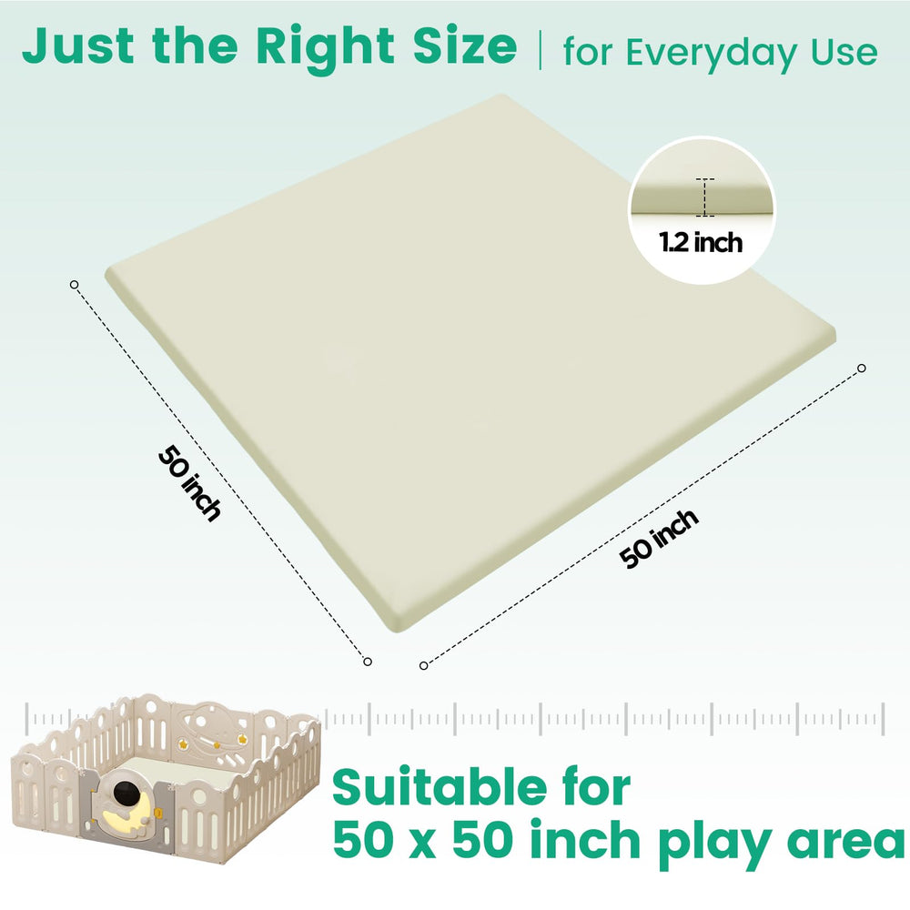 Inaya Baby Play Mat stylish beige design complements modern nurseries