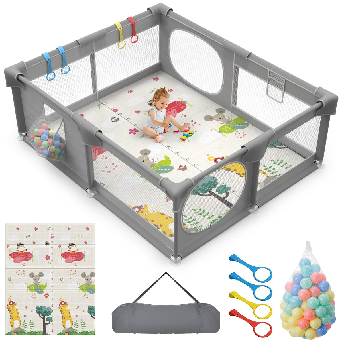 Inaya Baby Playpen setup in under 10 minutes for quick safe play