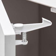 Inaya cabinet locks extended-length catchbar provides wider coverage for safer cabinet use.