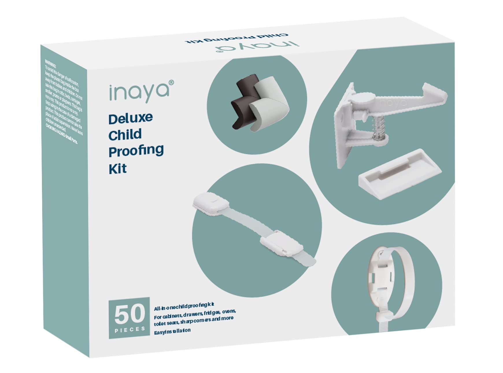 Inaya anti-tip furniture straps securing sturdy surfaces