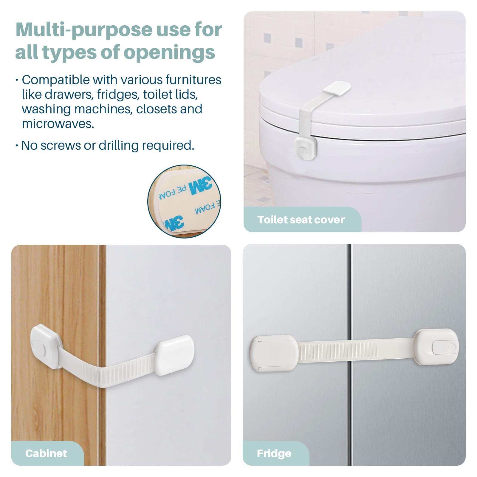 Inaya furniture-anchors close-up demonstrating up to 85 lbs support