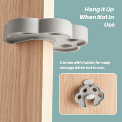 Inaya door pinch guard closeup highlighting soft durable silicone protection