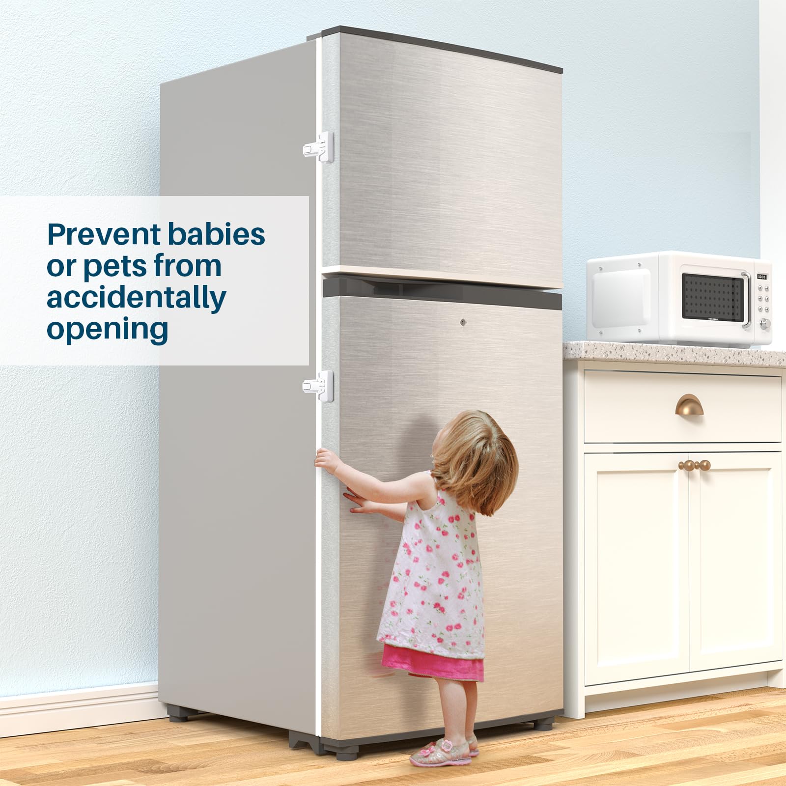 Inaya fridge lock-compatibility-single-door demonstrates broad fridge compatibility.