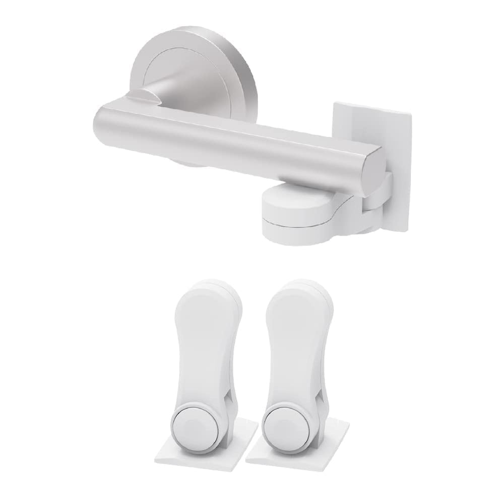 Inaya lever lock two-pack with 3M adhesive for quick, damage-free installation