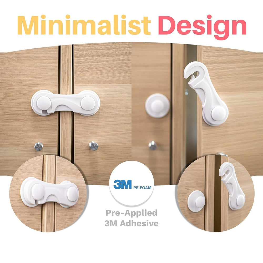 Inaya pantry door locks provide quick access control and kid-safe storage.