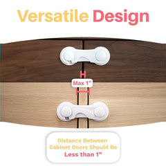 Inaya wardrobe and drawer locks prevent curious hands from accessing contents.