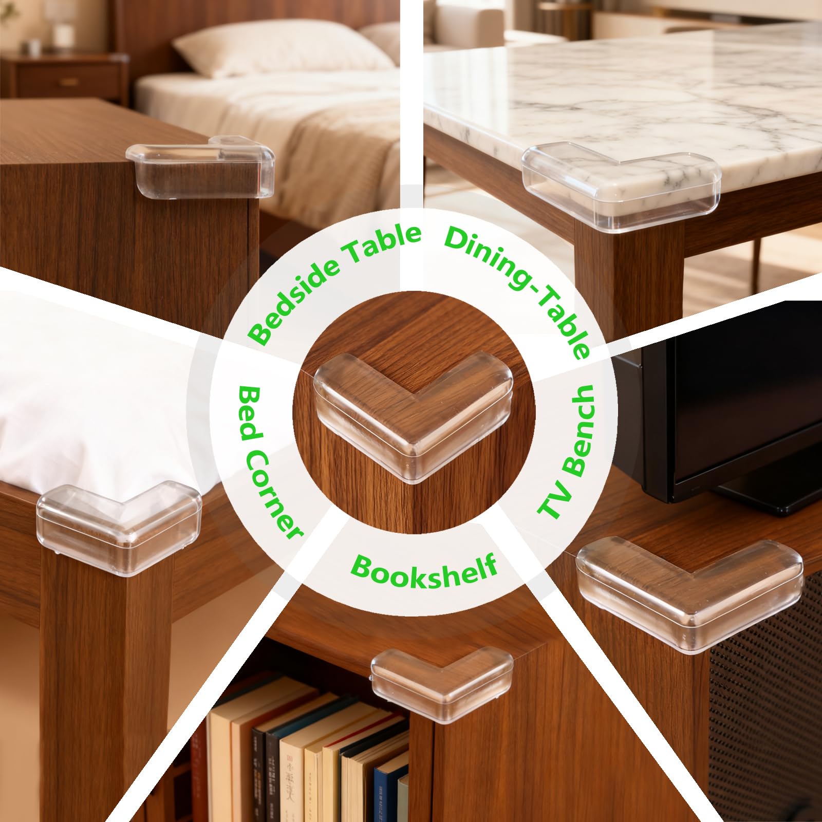 Incenseat baby edge protector silicone offers soft cushioning against bumps.