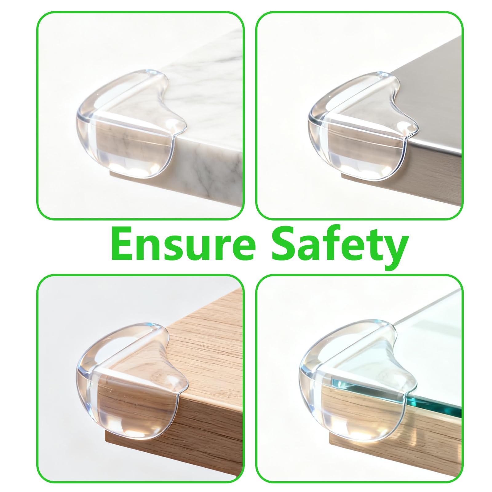 Incenseat soft silicone corner protectors provide durable cushioning for active kids
