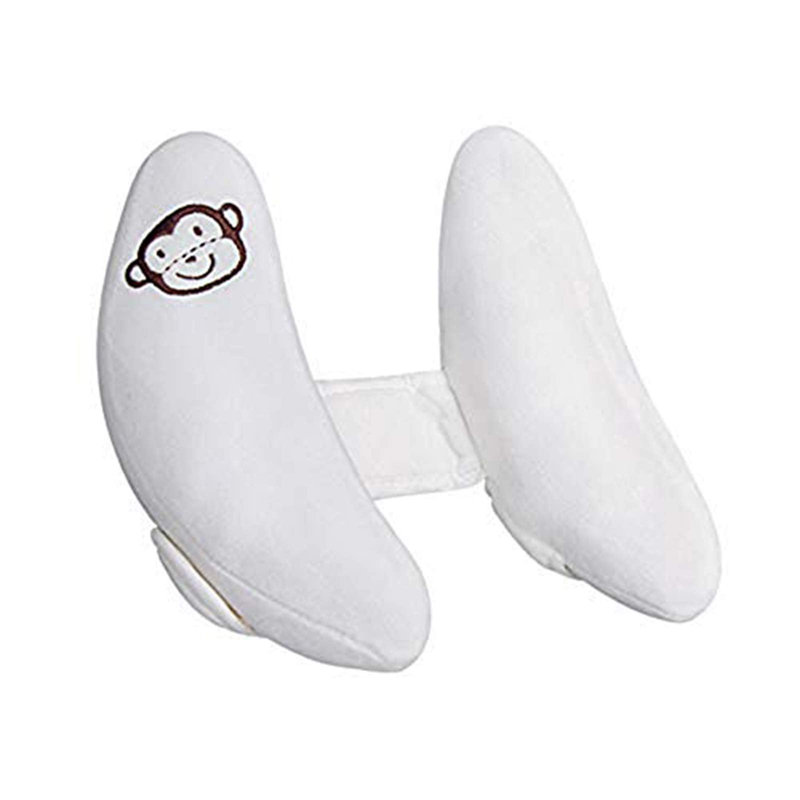 Inchant head-neck support banana pillow shows secure travel comfort.