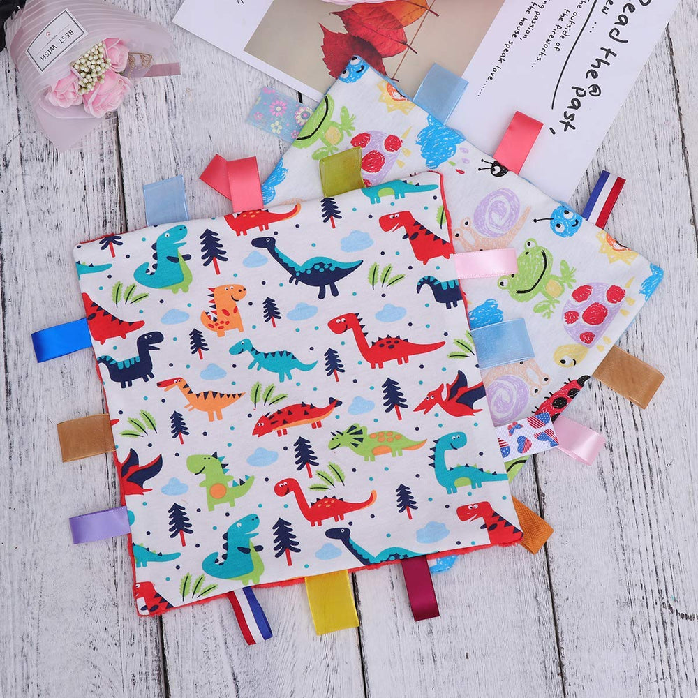 Inchant baby security blanket on-the-go snuggle companion for car trips and naps.
