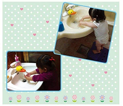 Inchant splash-reduction photo shows smoother water flow for kids.