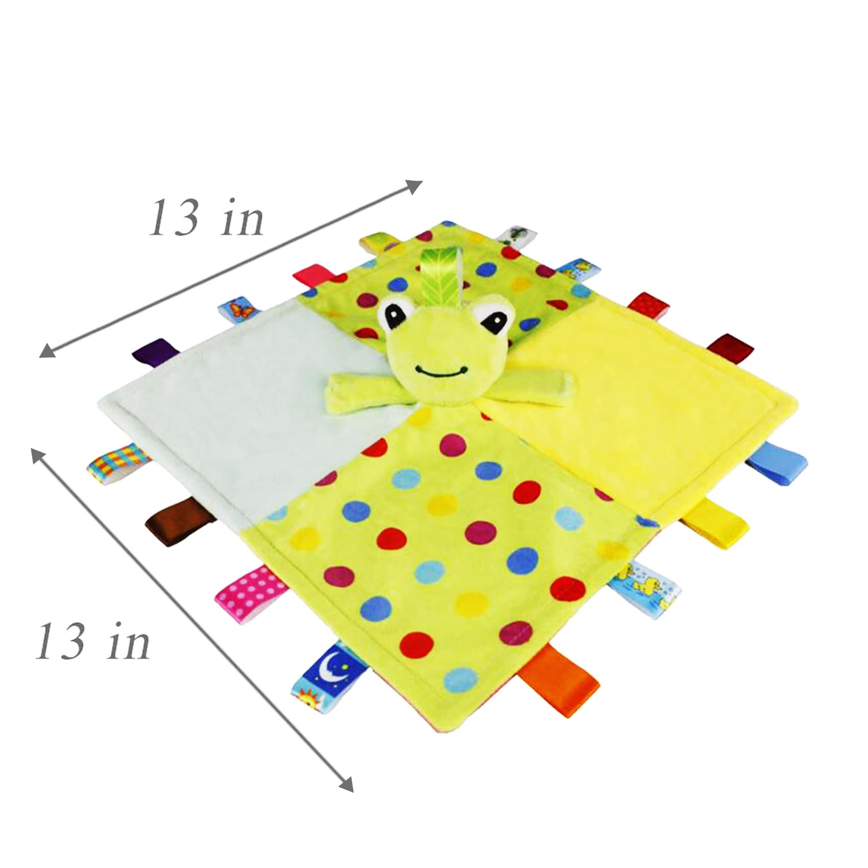 Inchant taggies silk ribbon border provides tactile exploration for tiny fingers