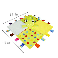 Inchant taggies silk ribbon border provides tactile exploration for tiny fingers