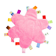 Inchant Taggy security blanket back velvet texture for comforting touch