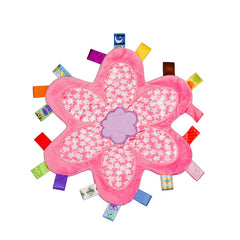 Inchant Taggy security blanket plum blossom front velvet for calm snuggles