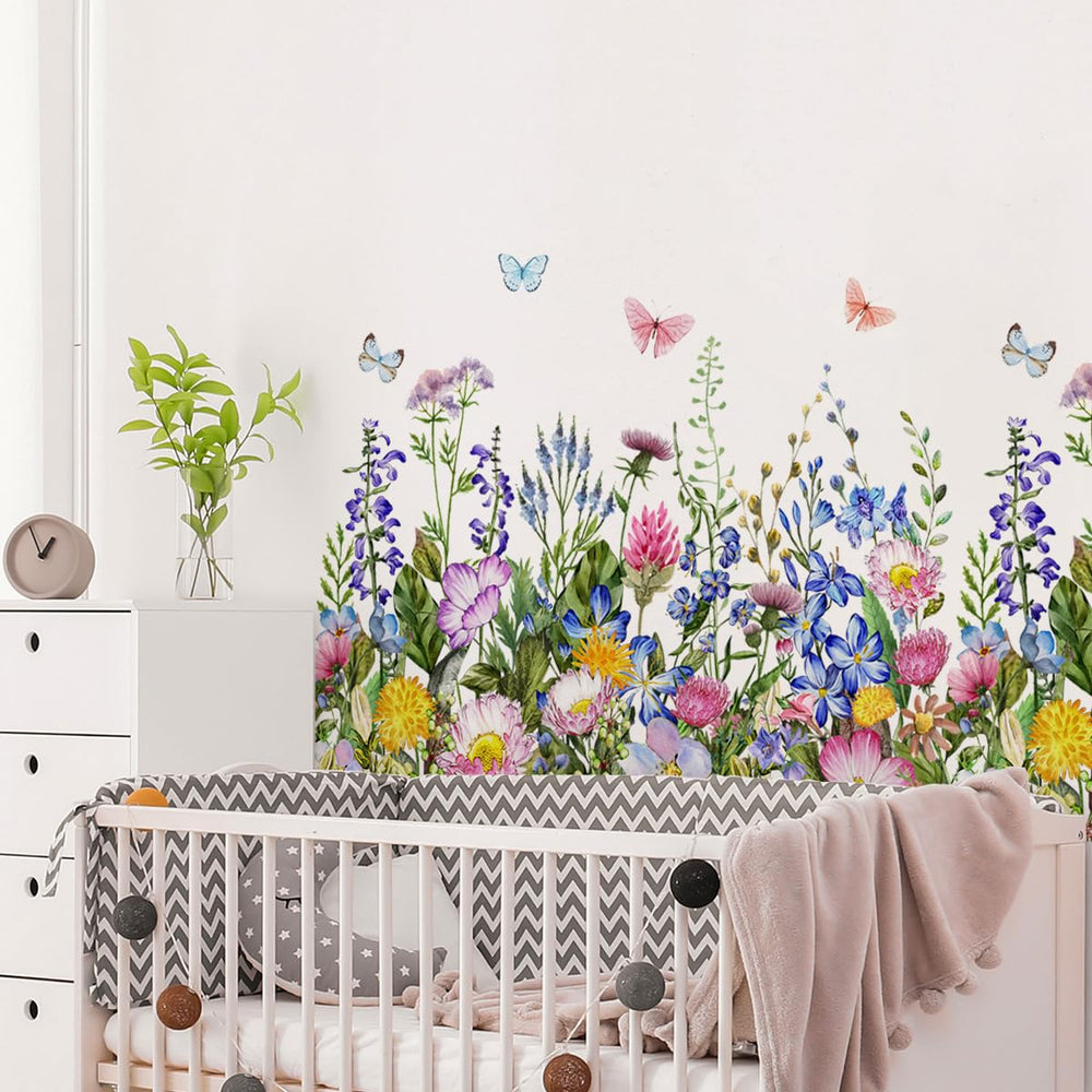 Incholl waterproof floral decals stay durable in kitchens and bathrooms.