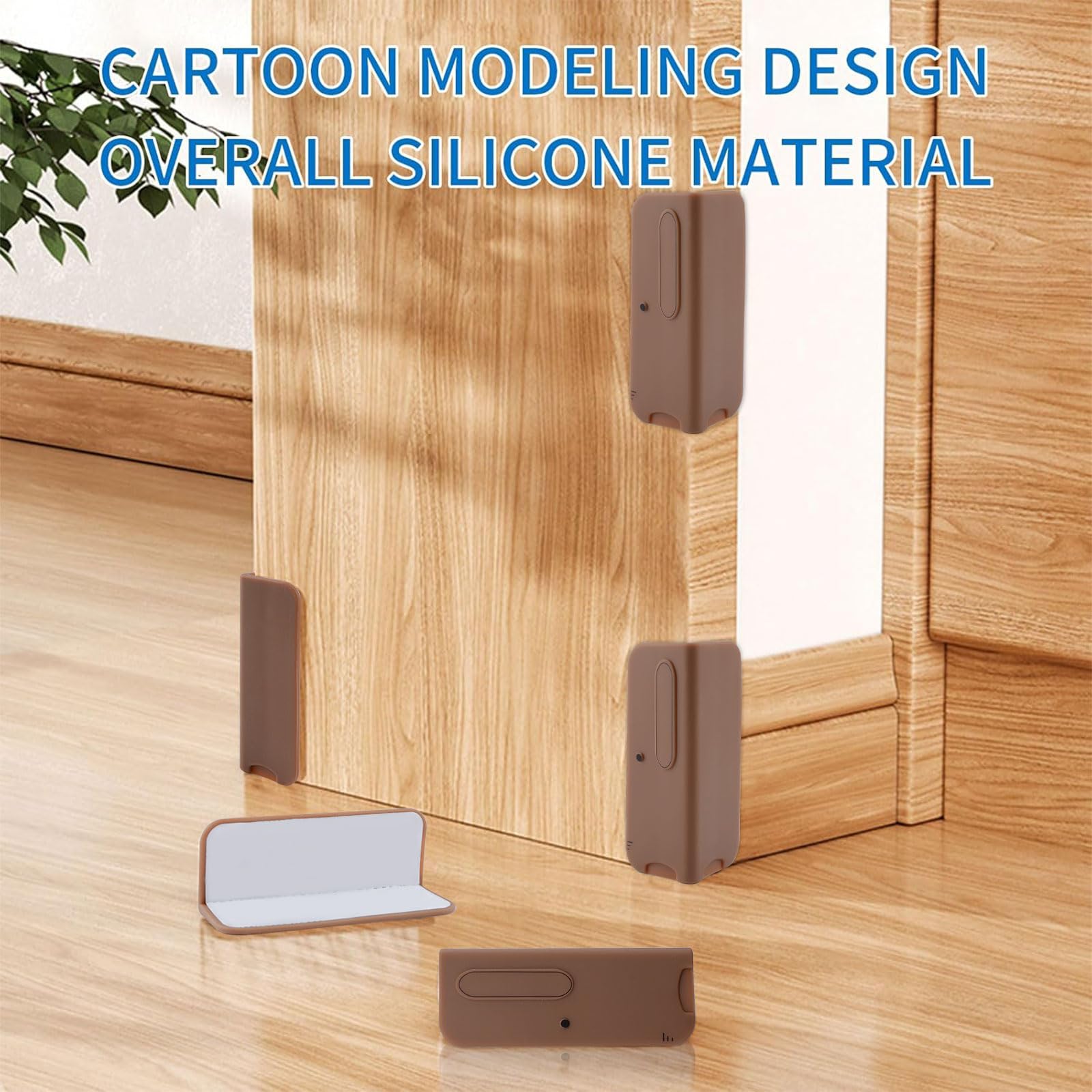 INCREWAY easy-install corner protector shown in coffee color is quick to attach.
