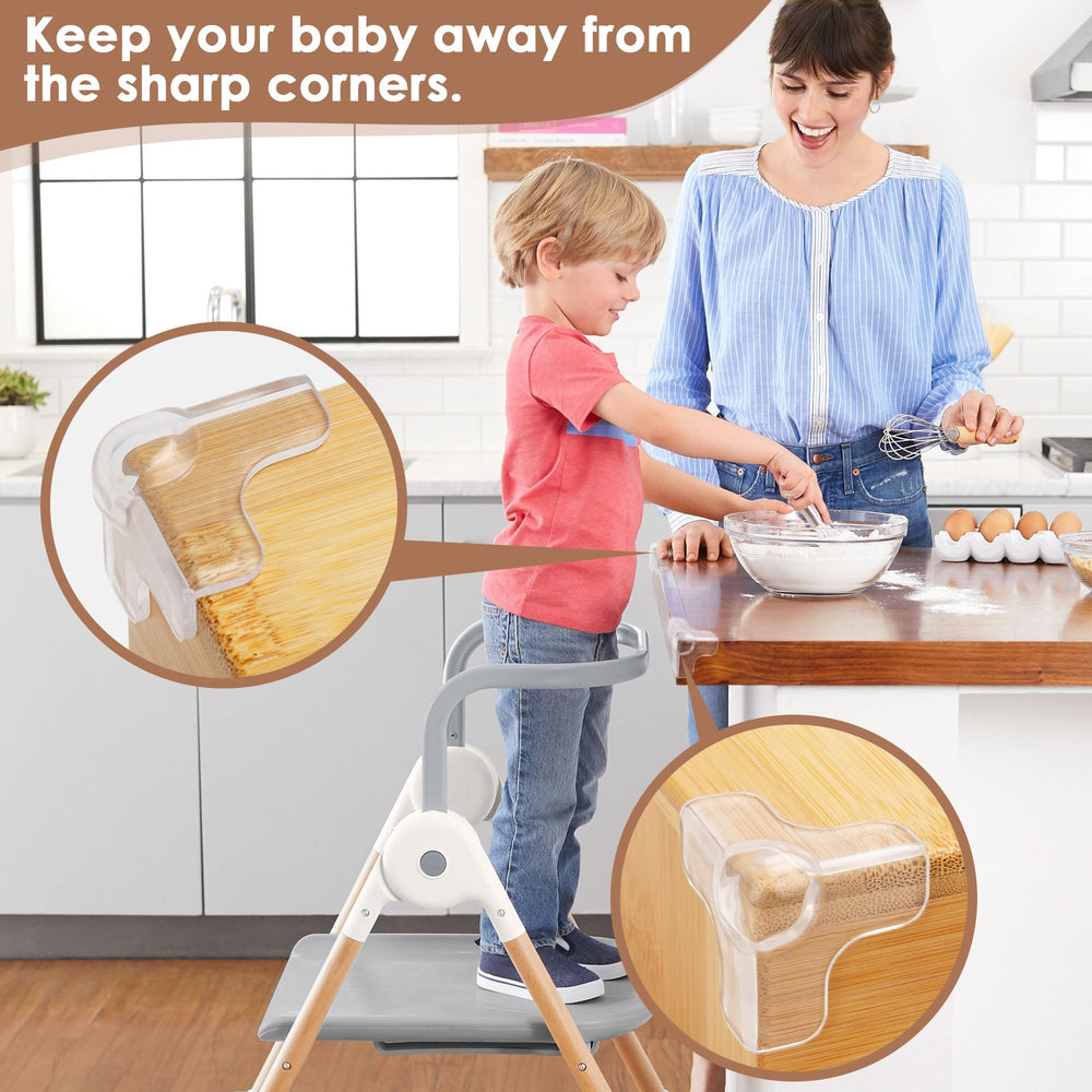 INDEMO versatile corner guards fit wood, aluminium, glass, marble, or ceramic surfaces.