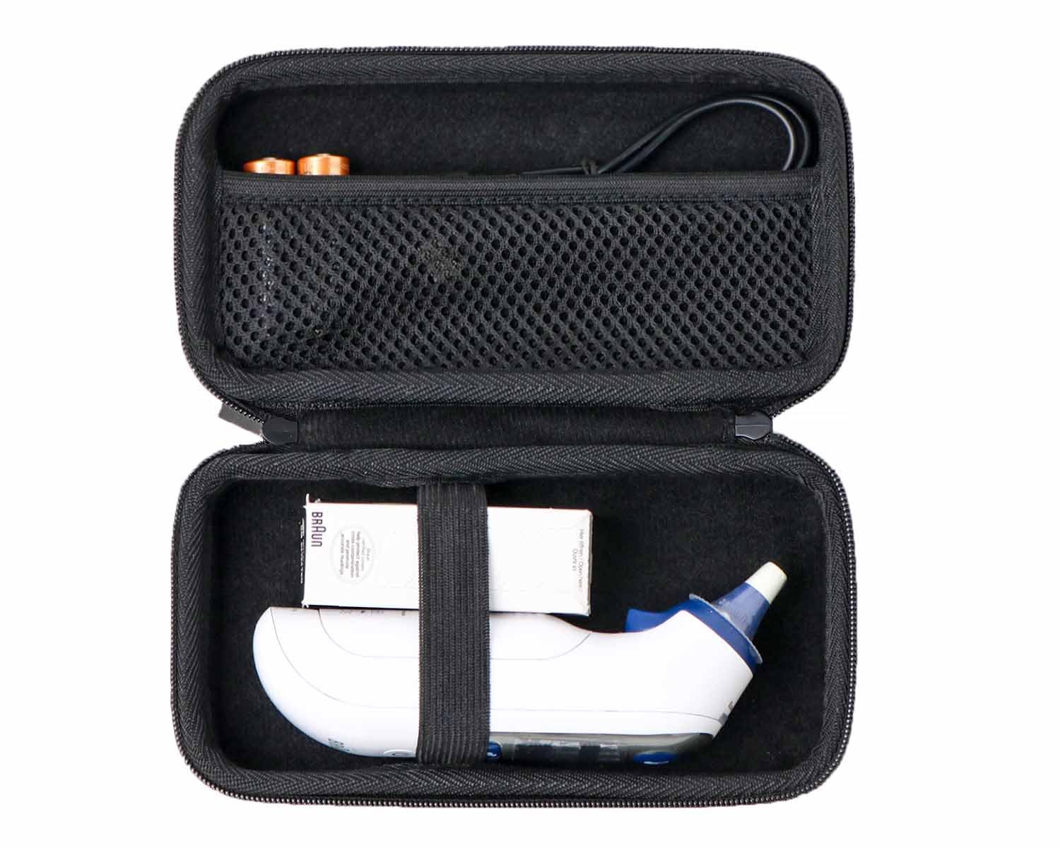 inDomit hard case sturdy handle enables easy carrying.