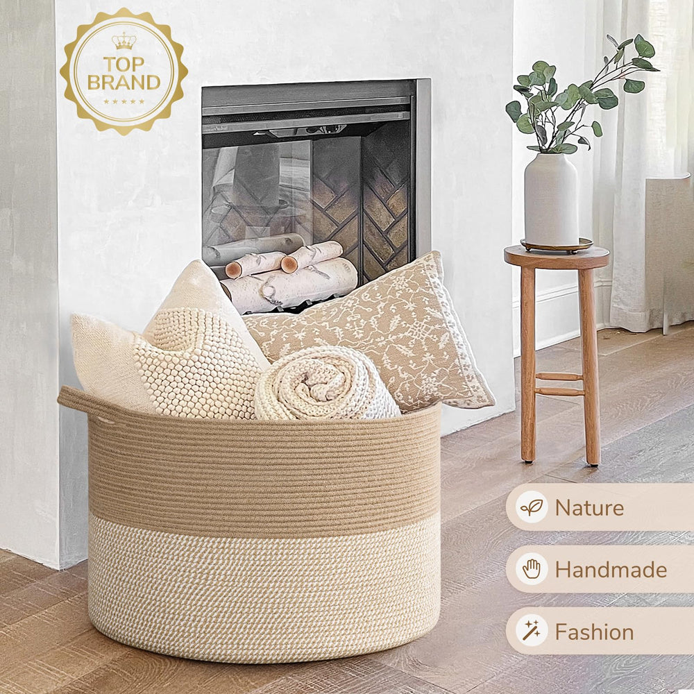 INDRESSME 115L basket by entryway stores towels and shoes for easy access