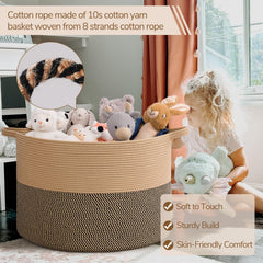 INDRESSME 115L blanket basket decorative texture elevates any room as storage accent.
