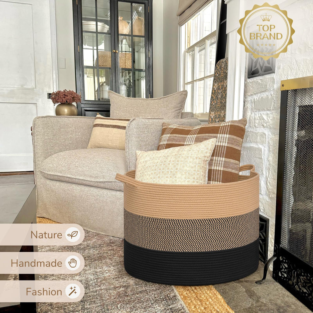 INDRESSME 115L blanket basket entryway setup showcases convenient storage solution