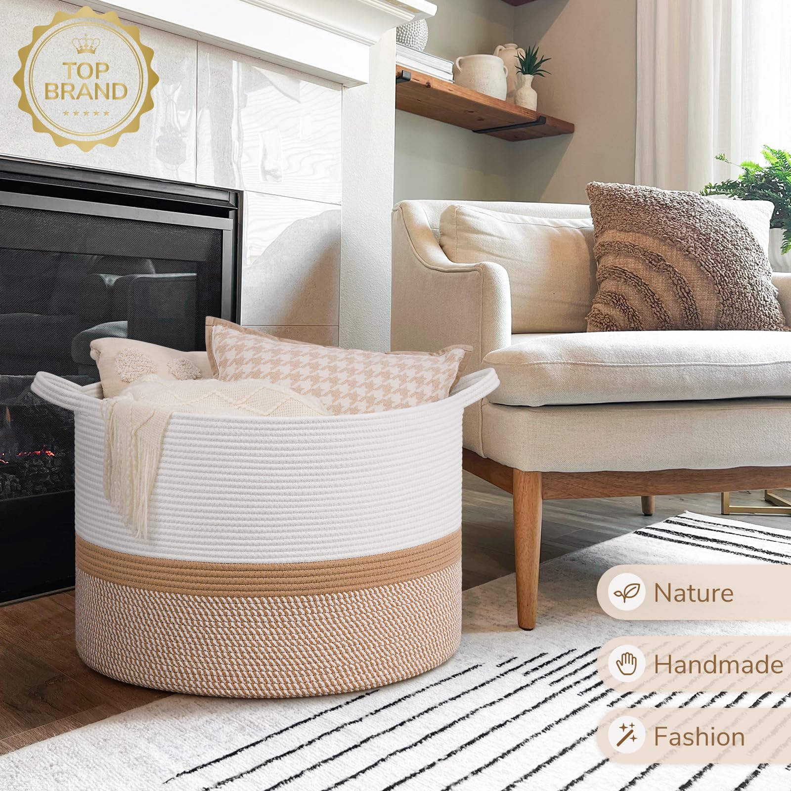 INDRESSME 115L laundry hamper showcases large capacity for busy days.