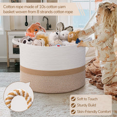 INDRESSME 115L toddler toy storage basket featuring kids-friendly organization.