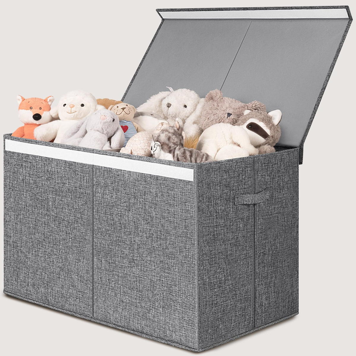 INDRESSME 122L toy box chest open with dividers for organized storage