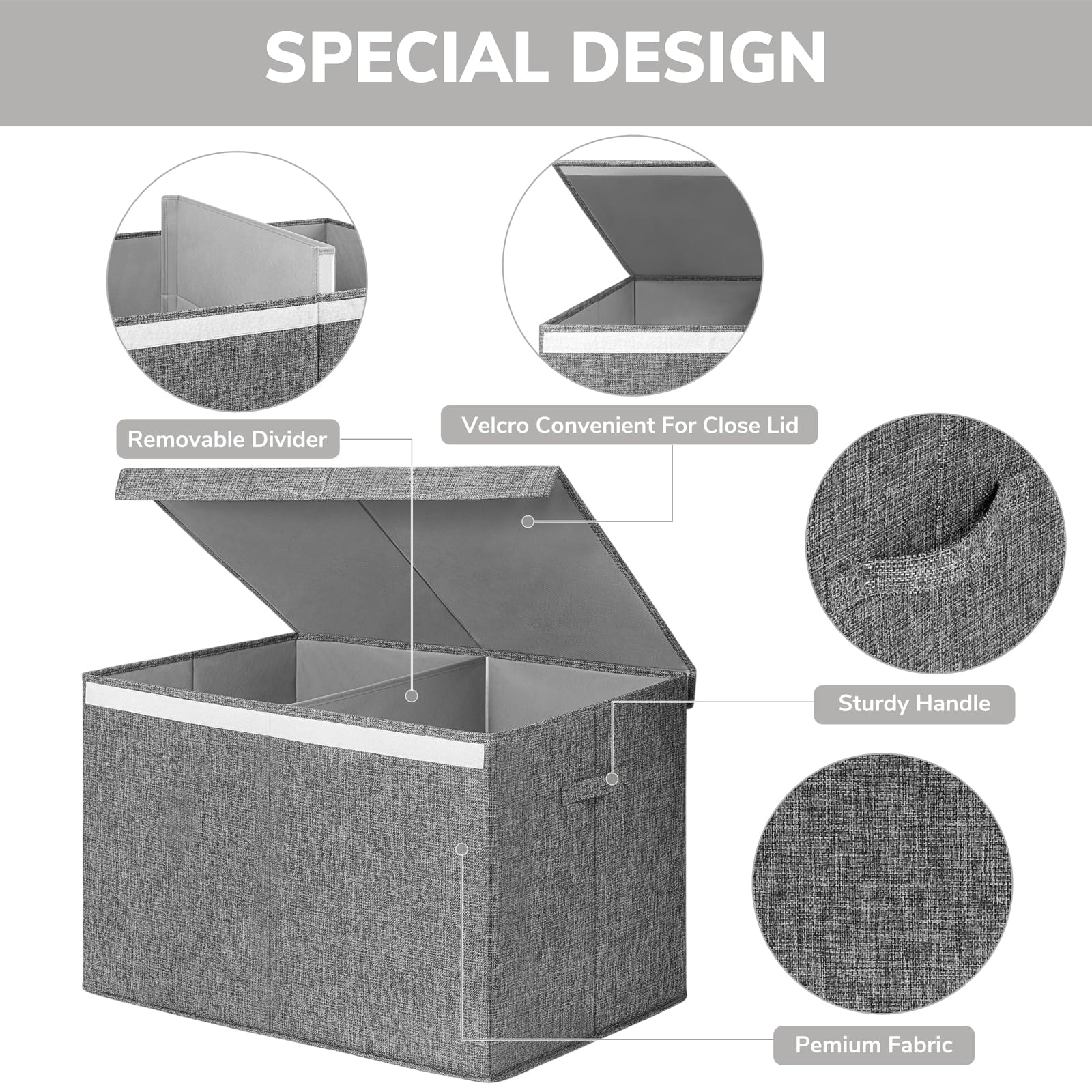 INDRESSME 122L interior with removable dividers for flexible organization
