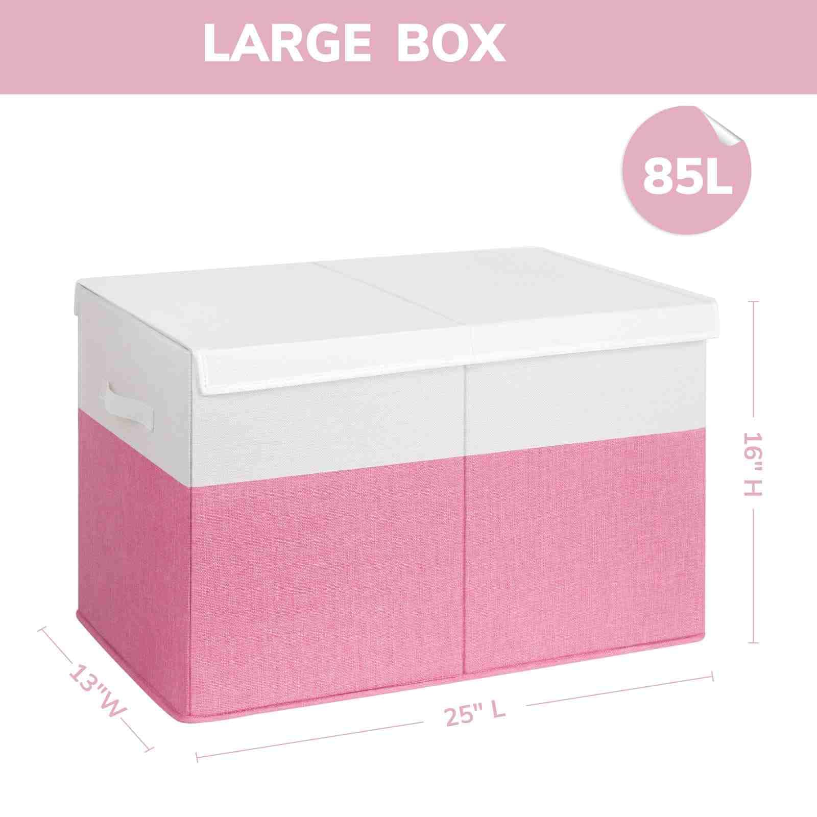 INDRESSME storage bin with removable dividers offers flexible internal organization.