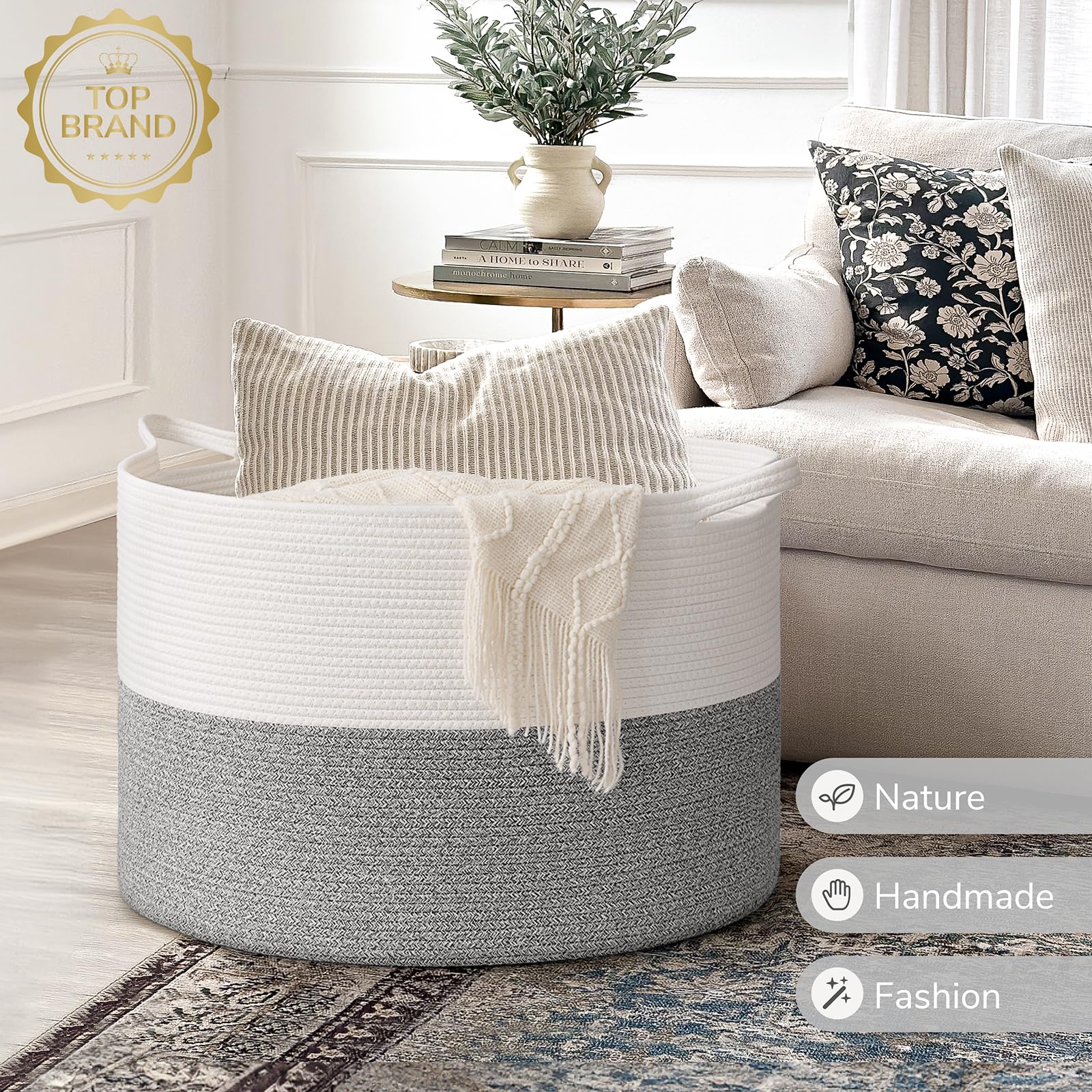 INDRESSME basket—with reinforced weave to resist sagging when loaded.
