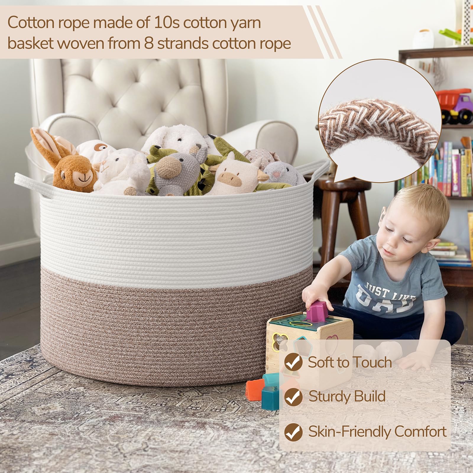 INDRESSME 115L basket shown with laundry use and ample capacity.