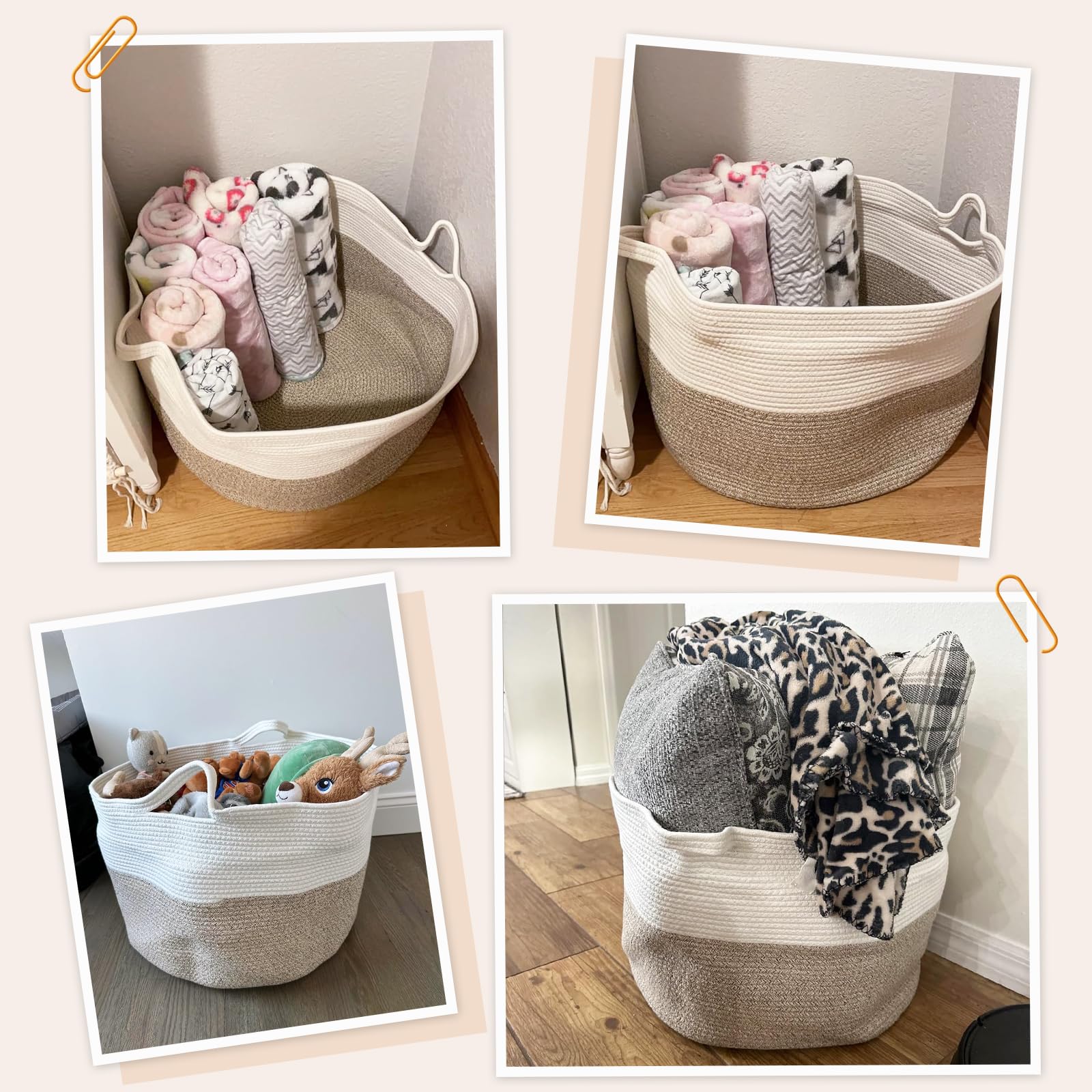 INDRESSME cotton rope material with soft-touch feel