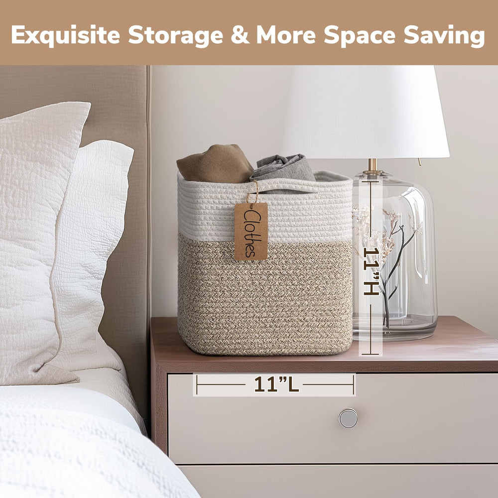 INDRESSME cube bin hidden handles enable easy carrying.