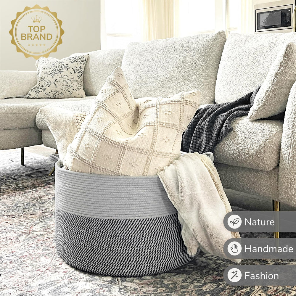 INDRESSME extra-large laundry basket flat storage shows collapsible design.