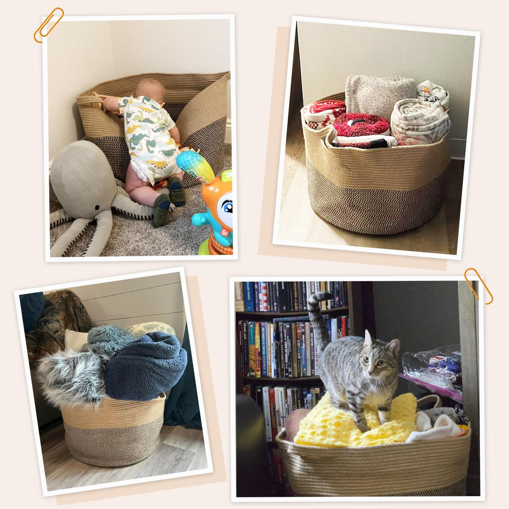 INDRESSME fold-flat storage basket simplifies stowing when not in use