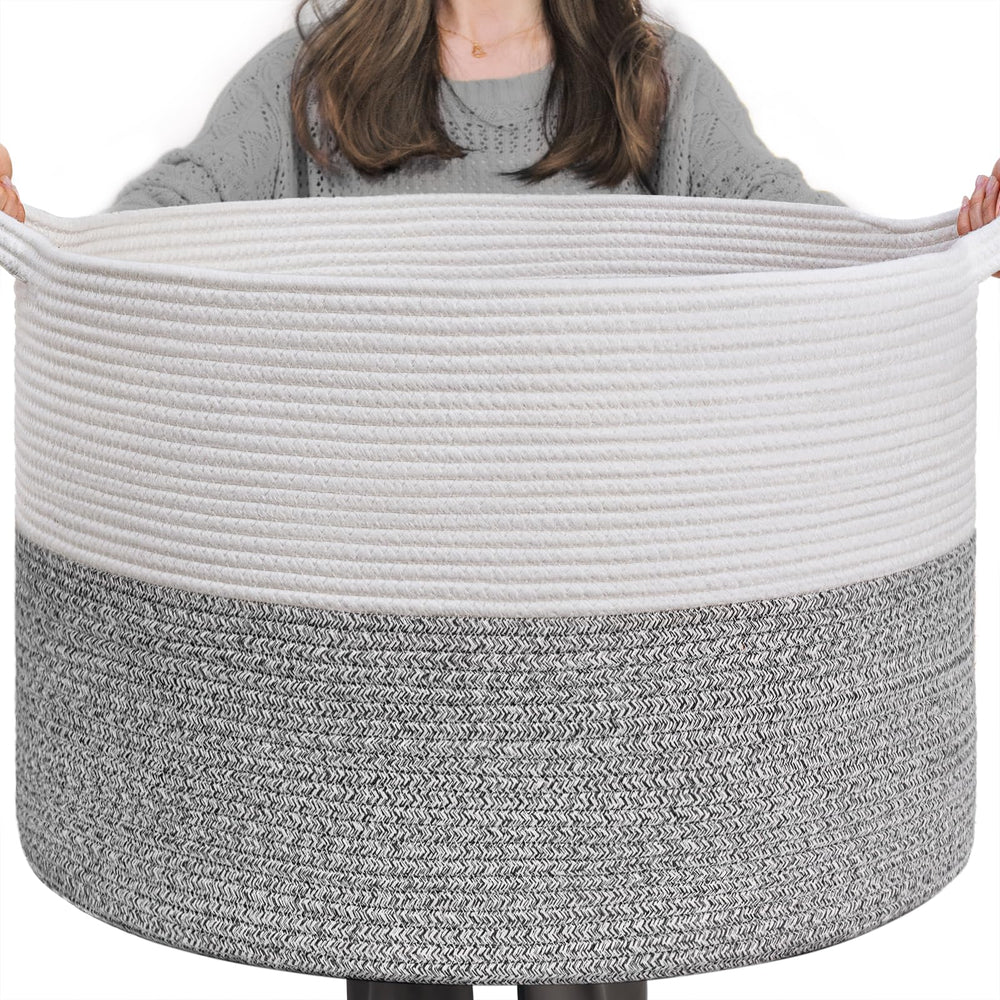 INDRESSME large storage basket with XXL dimensions for big laundry loads.