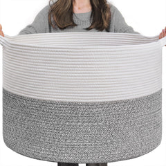 INDRESSME large storage basket with XXL dimensions for big laundry loads.