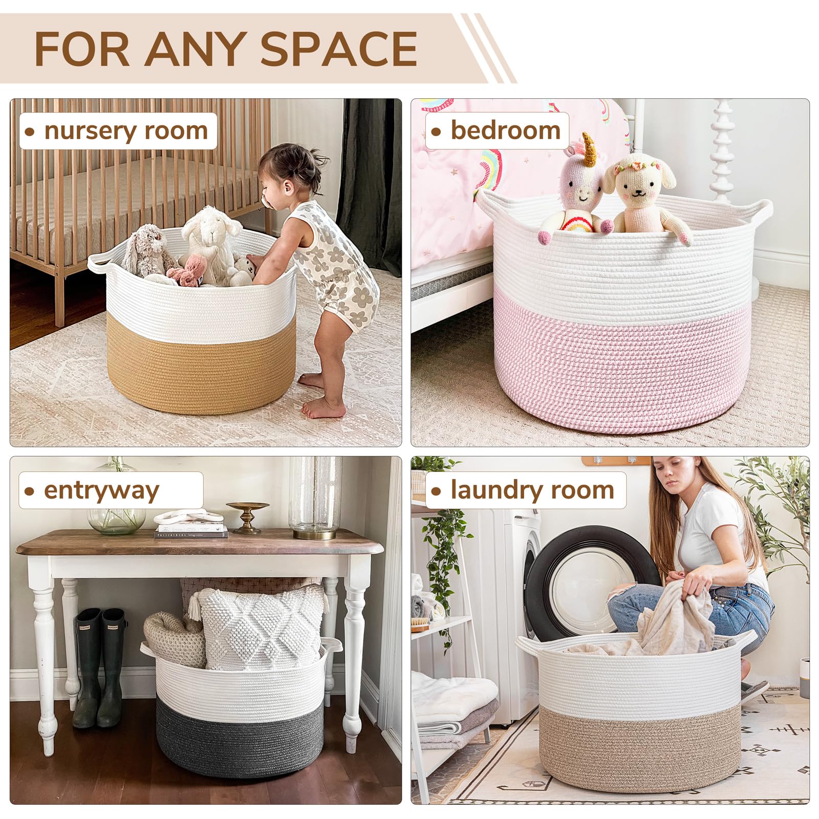 INDRESSME neutral design complements modern boho or farmhouse decor