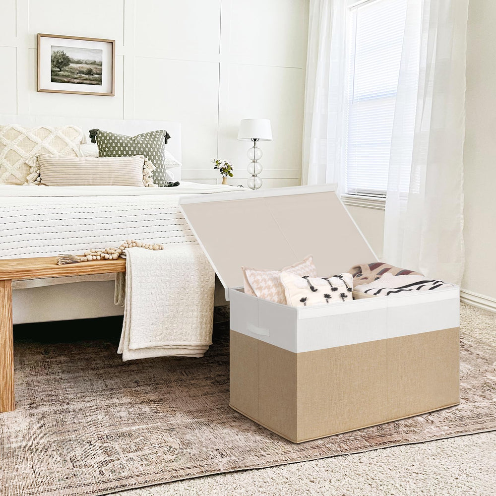 INDRESSME 122-liter capacity fits toys, clothes, and more.