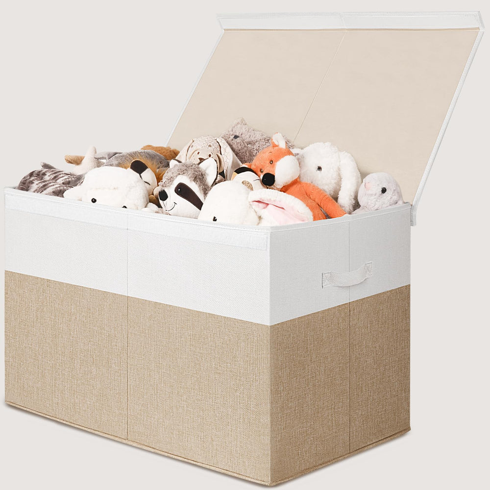INDRESSME toy box full view highlights generous storage for toys and blankets.
