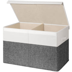 INDRESSME toy storage box with lid demonstrates easy dust protection and tidy playroom organization