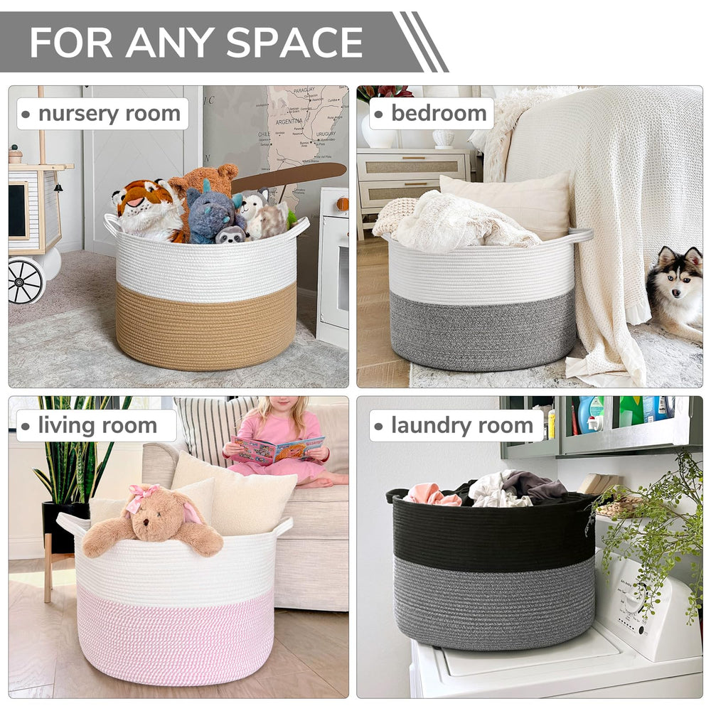 INDRESSME XXXLarge basket used for toy storage in playroom or nursery