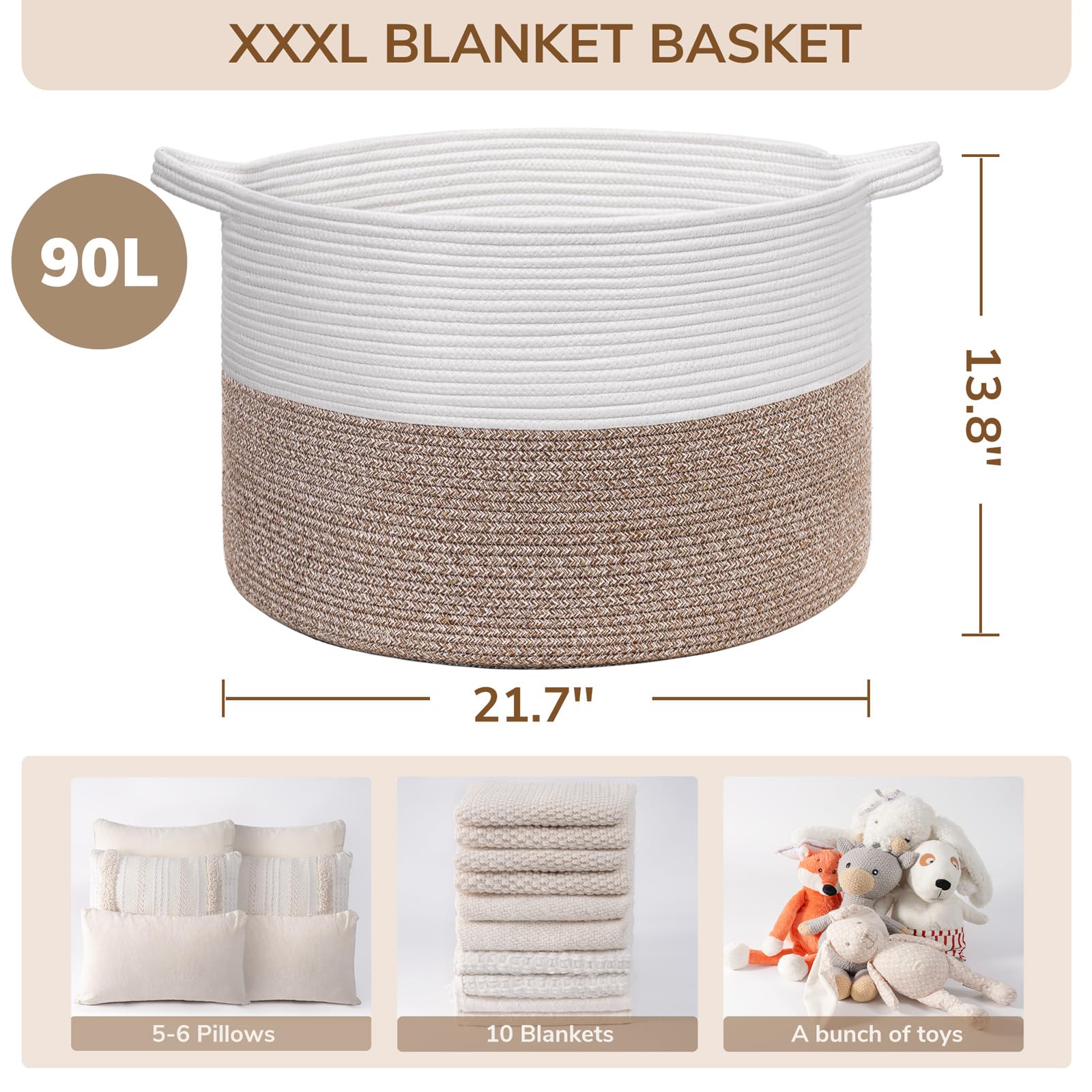 INDRESSME XXXLarge basket used for toy storage in a playroom