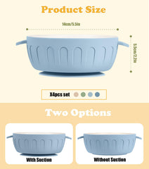 iNeibo dishwasher and microwave safe bowls simplify cleanup after meals.