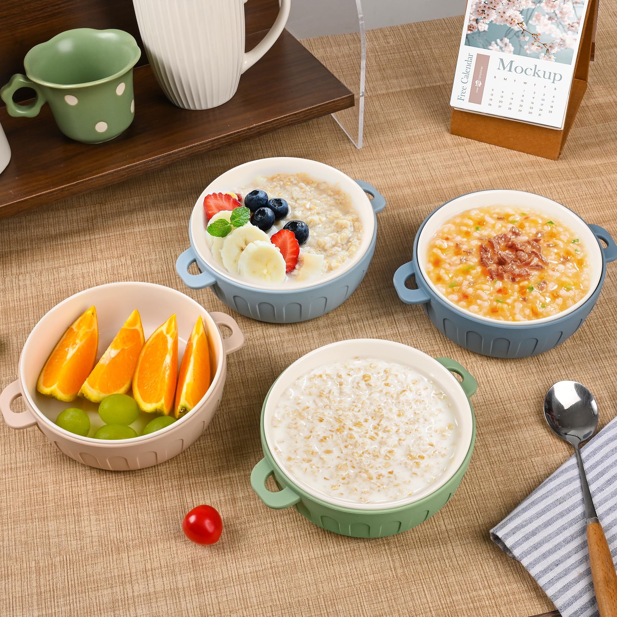 iNeibo easy-clean bowls resist stains for quick handwashing and daily use.