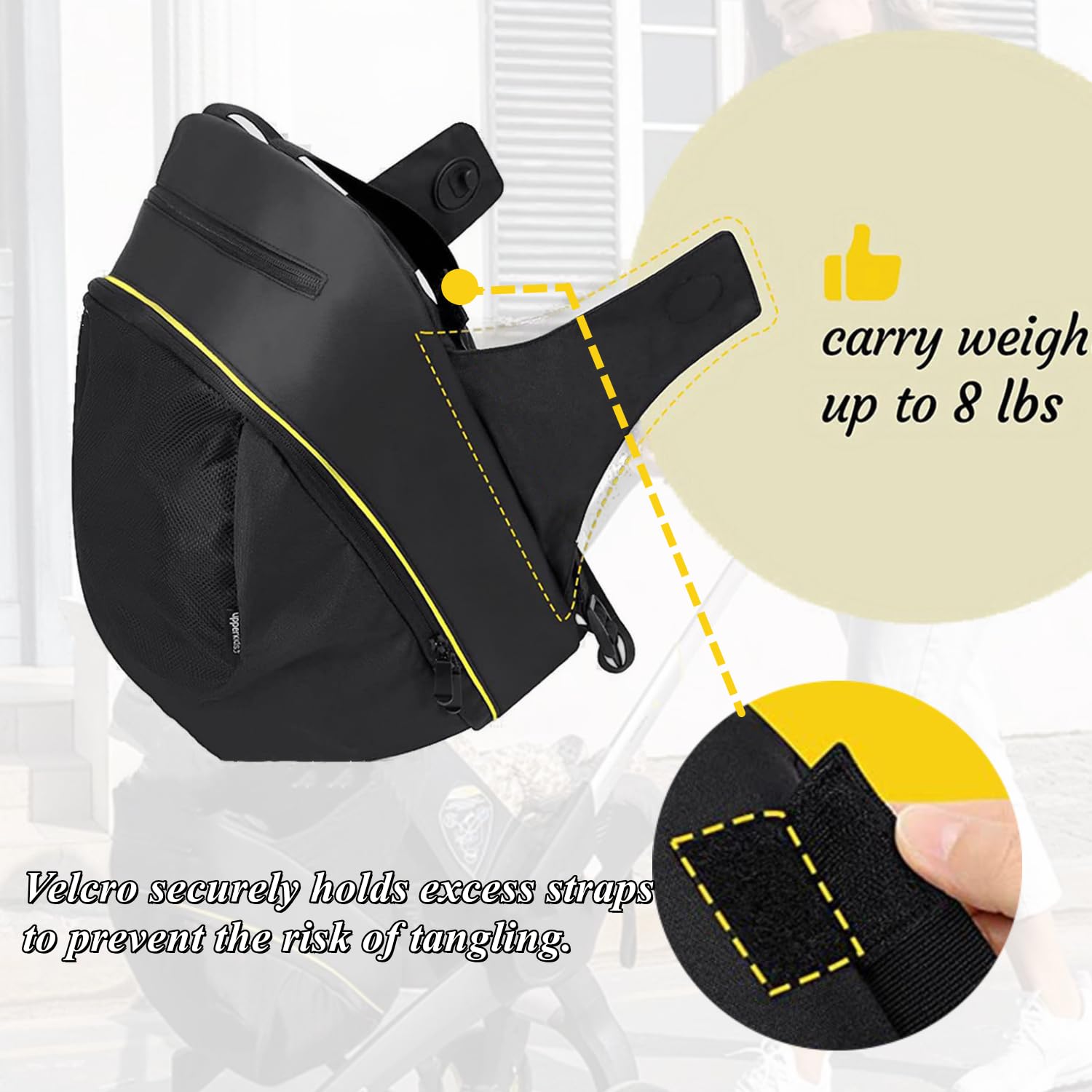 iNelihoo non-slip zipper provides smooth access to snacks, wipes, and keys