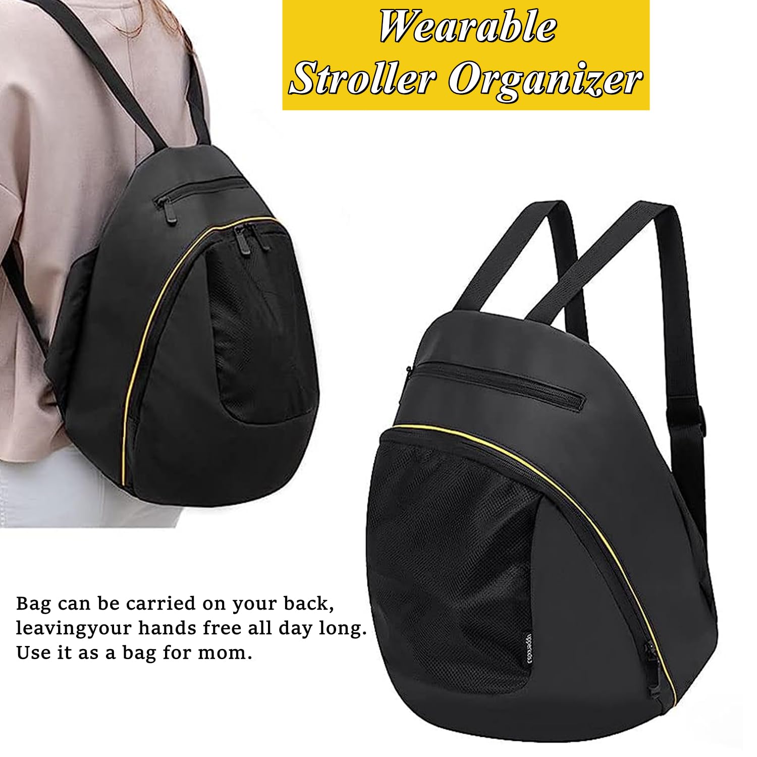 iNelihoo quick-release connectors enable fast attachment and removal from the stroller frame